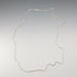 British vintage sterling silver twisted chain necklace 90cm 22.3g Milor
